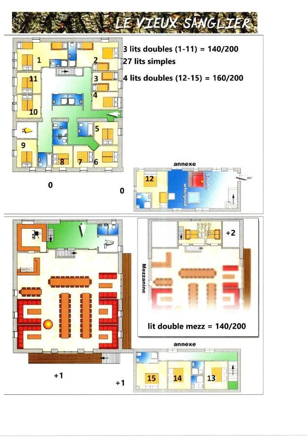 Le Vieux Sanglier - 41 Pers - Malmedy Villa Eksteriør billede